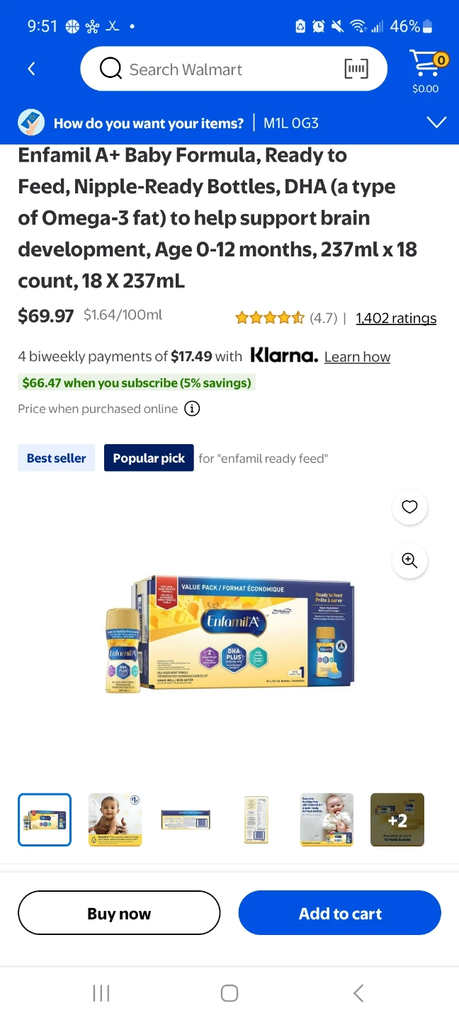 Sealed Enfamil A+ Formula, 18 Bottles