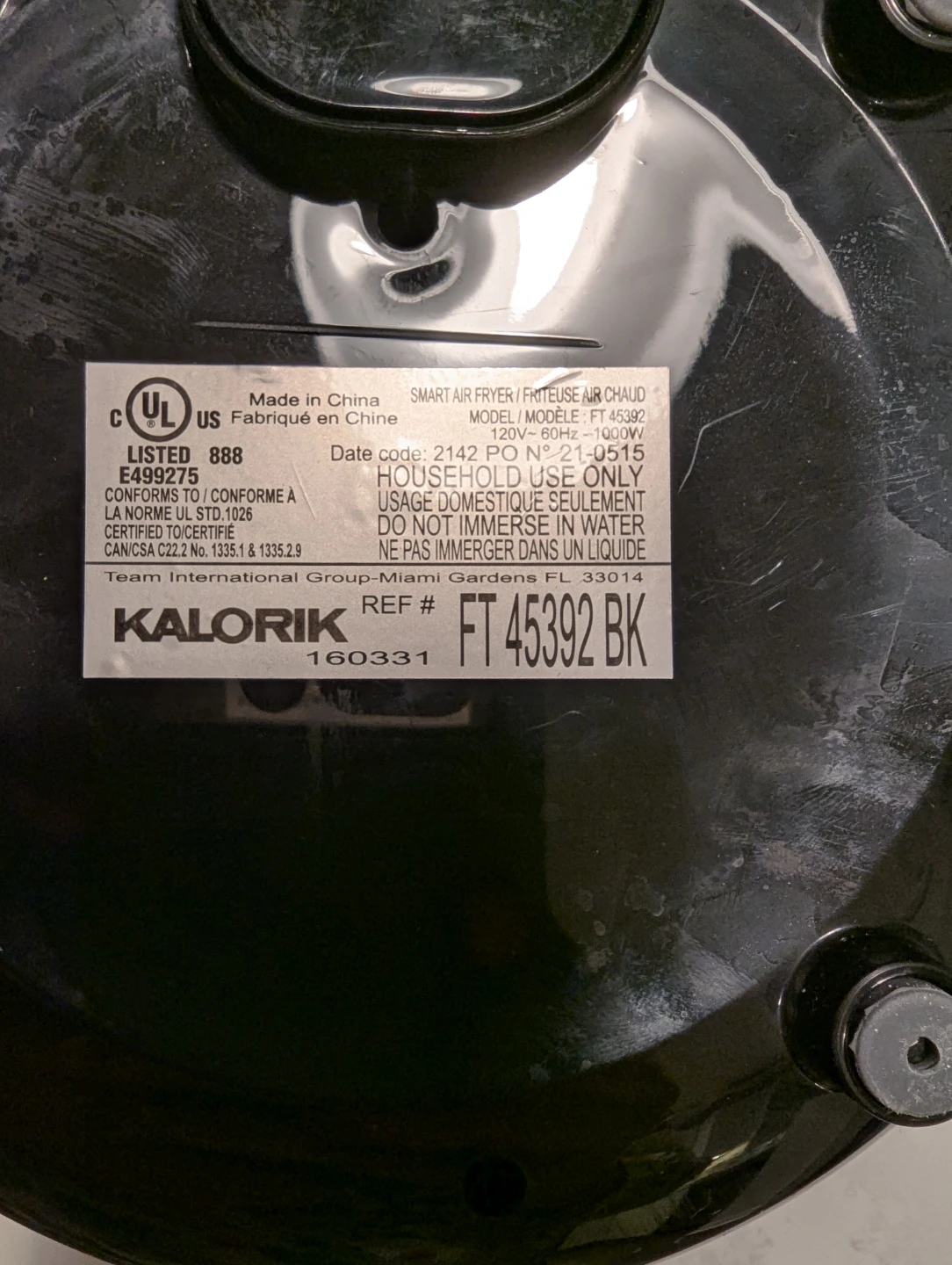 Kalorik FT 45392 BK Smart Air Fryer - photo 3