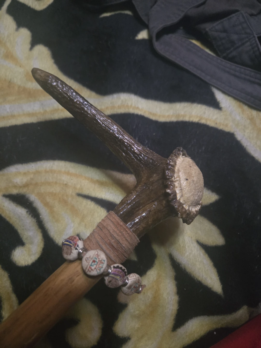 Handcrafted Antler Walking Stick - photo 2
