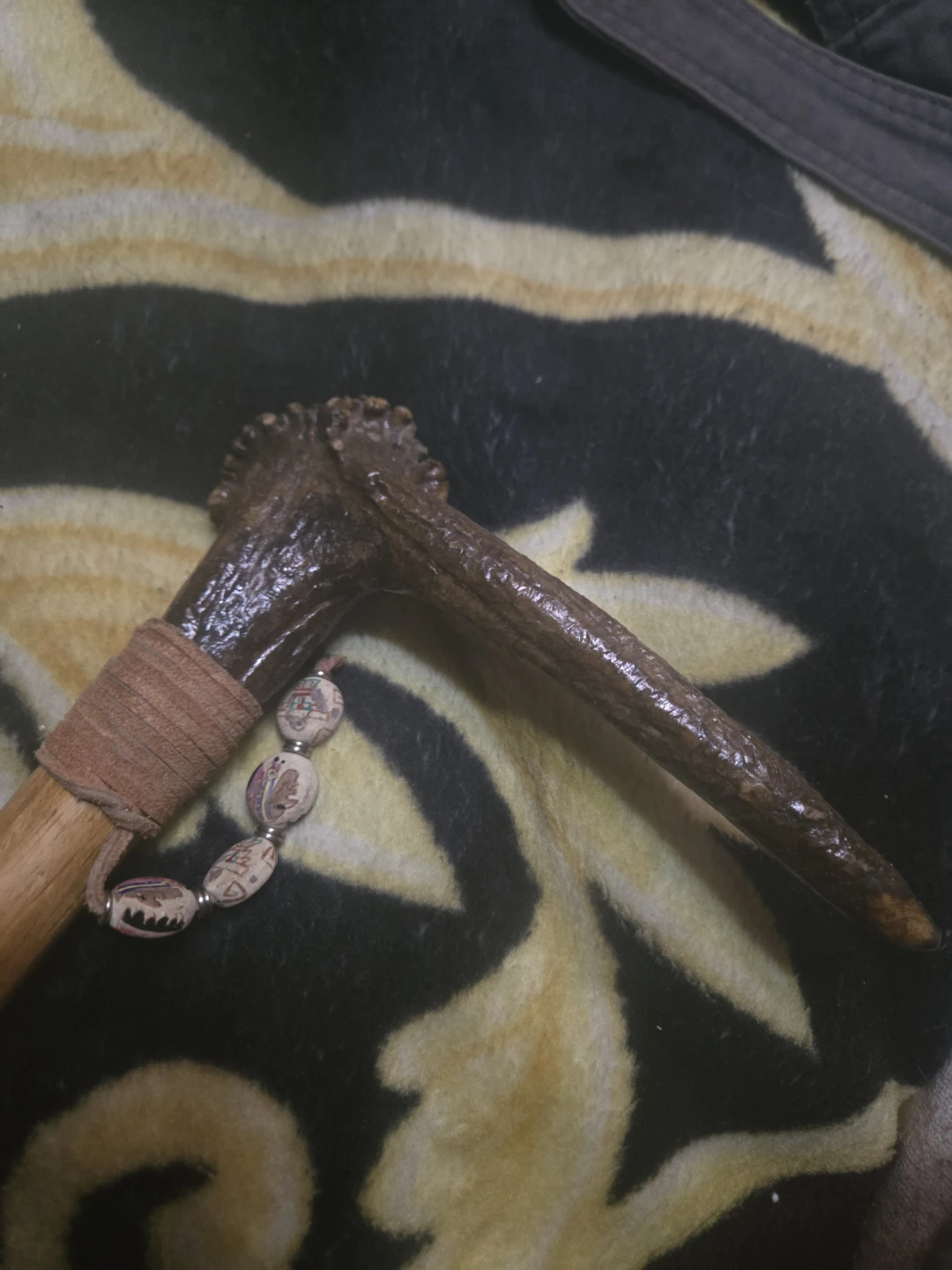 Handcrafted Antler Walking Stick - photo 3
