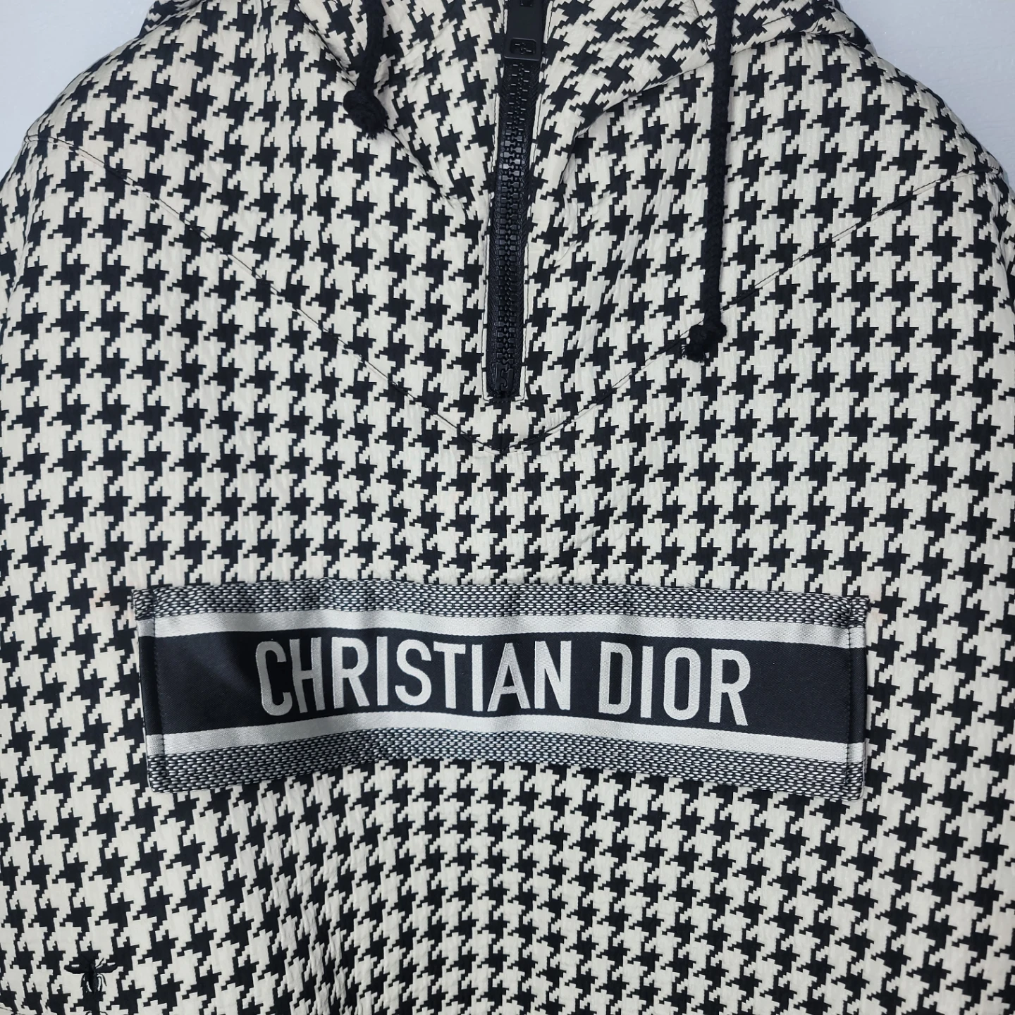 Christian Dior Houndstooth Hooded Anorak Jacket - photo 3