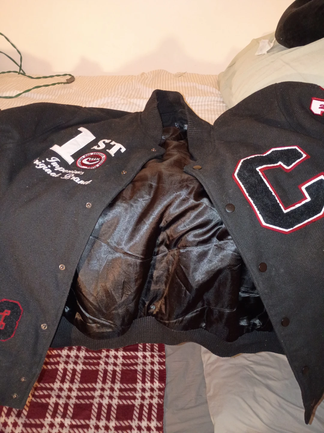 Black "Imperious Original Brand" Varsity Jacket - photo 3