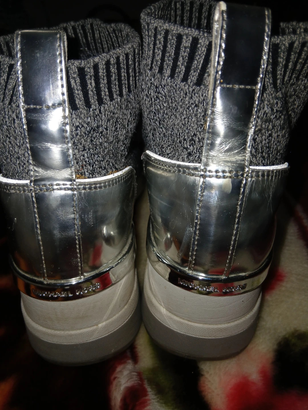 Michael Kors Grey Knit Sock Sneakers - photo 2