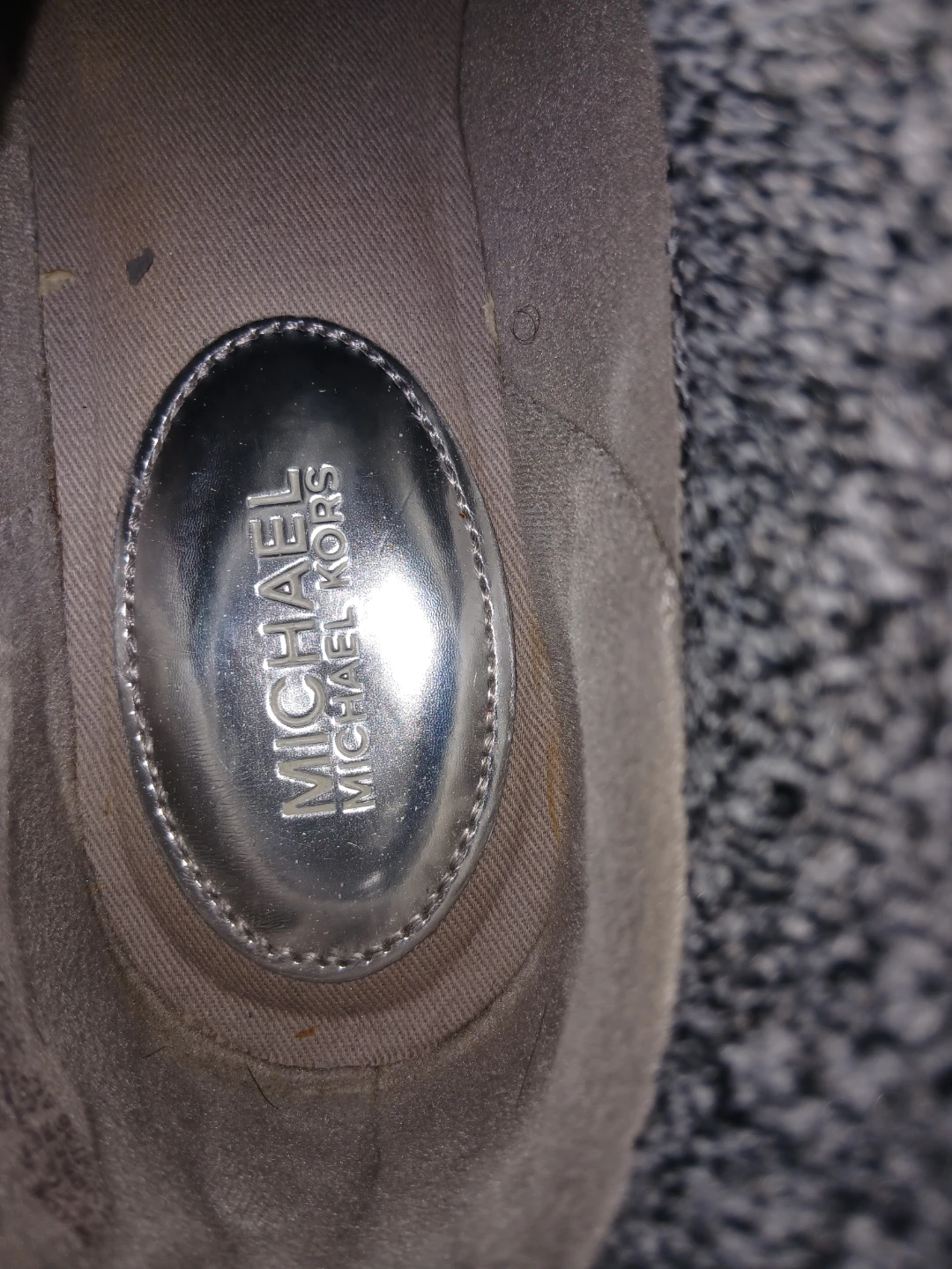 Michael Kors Grey Knit Sock Sneakers - photo 3