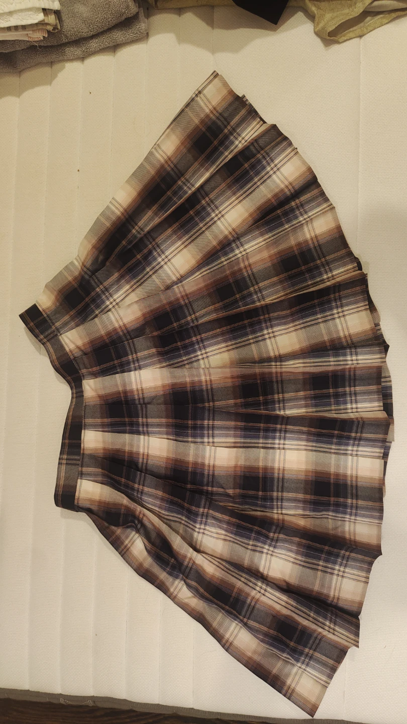 Plaid Pleated Skirt