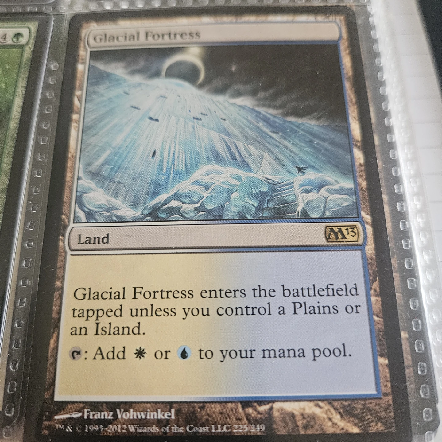 Magic The Gathering Glacial Fortress Card