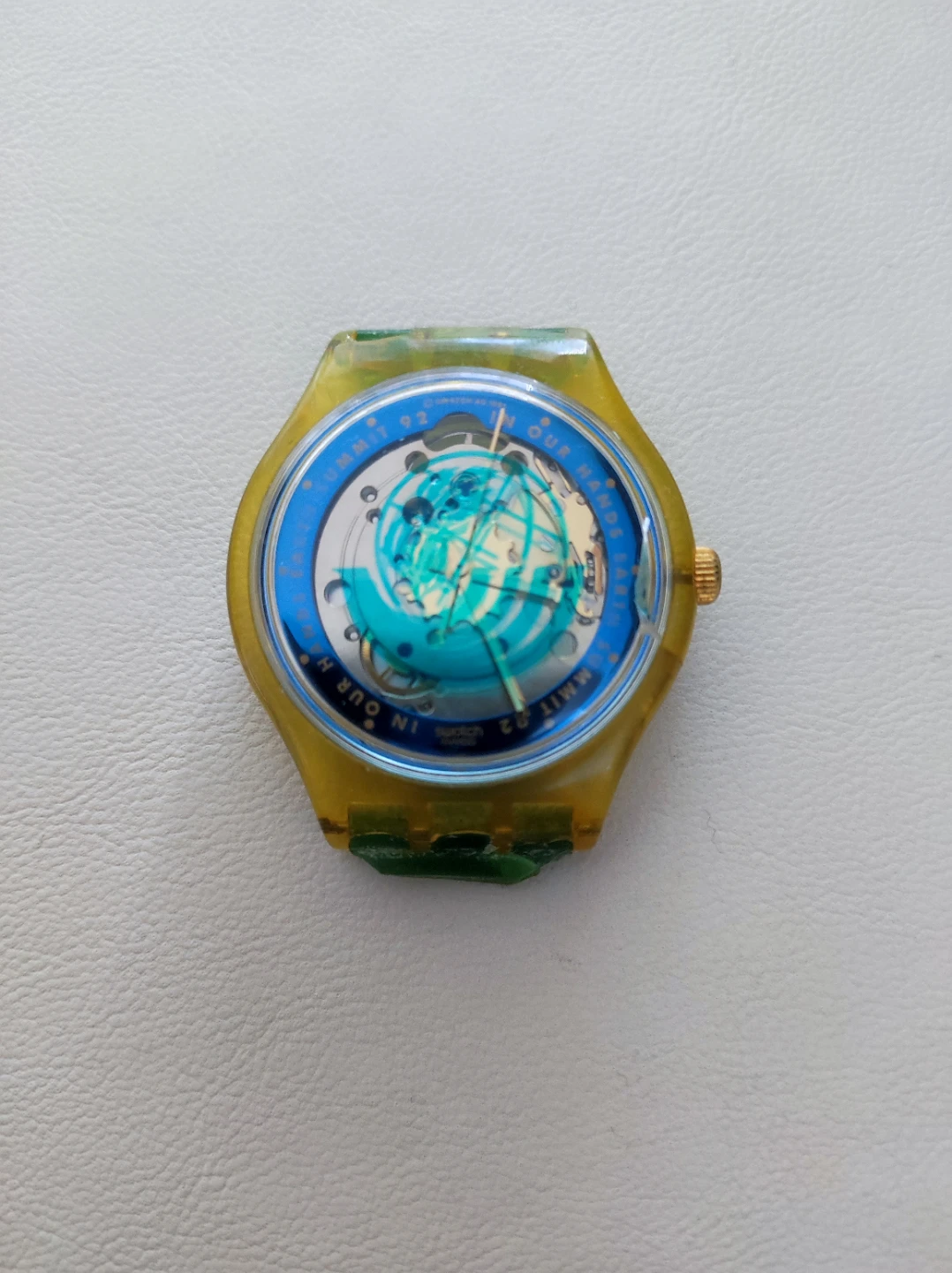 Swatch "In Our Hands" Earth Summit '92 automatic watch