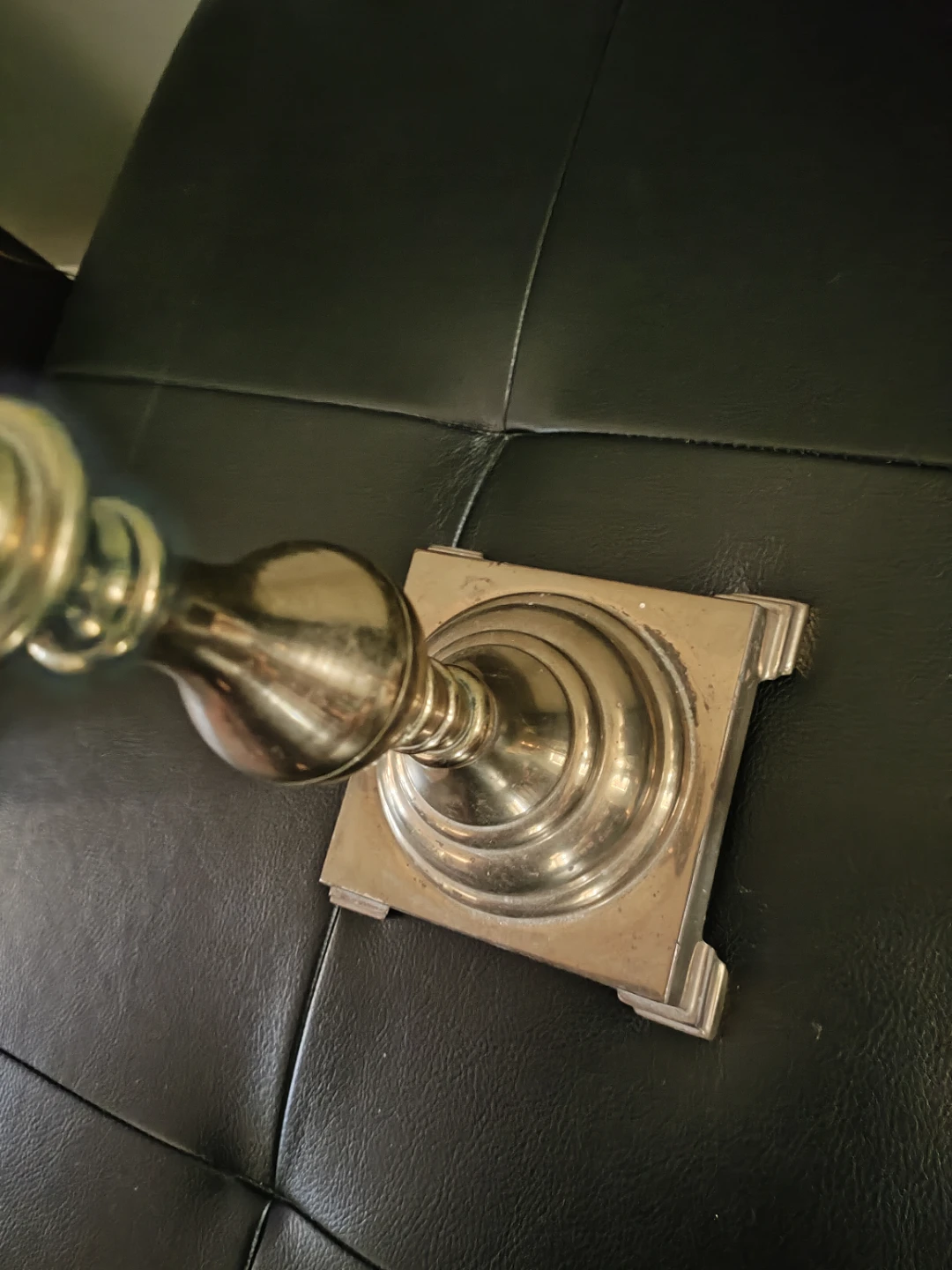 Pair of Vintage Brass Candlestick Holders - photo 3