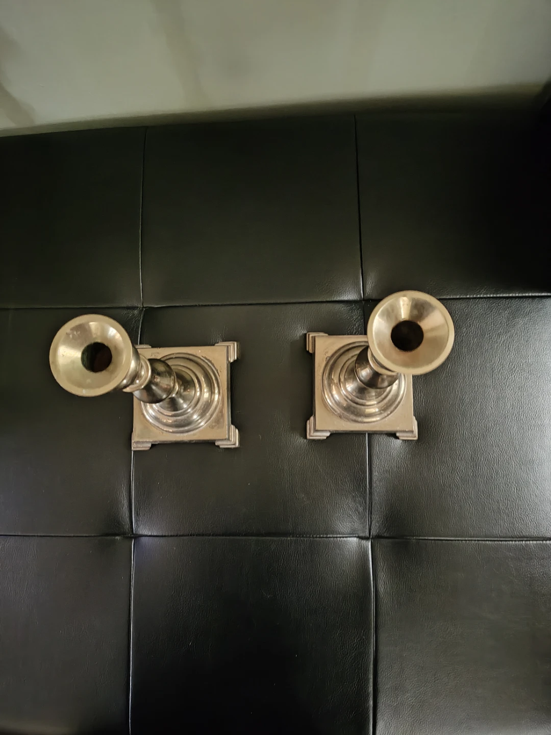 Pair of Vintage Brass Candlestick Holders - photo 4