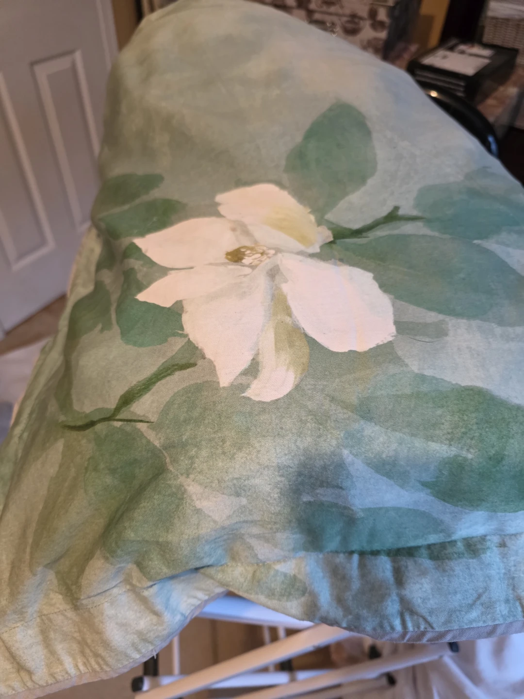 Designers Guild Floral king size bedding set.