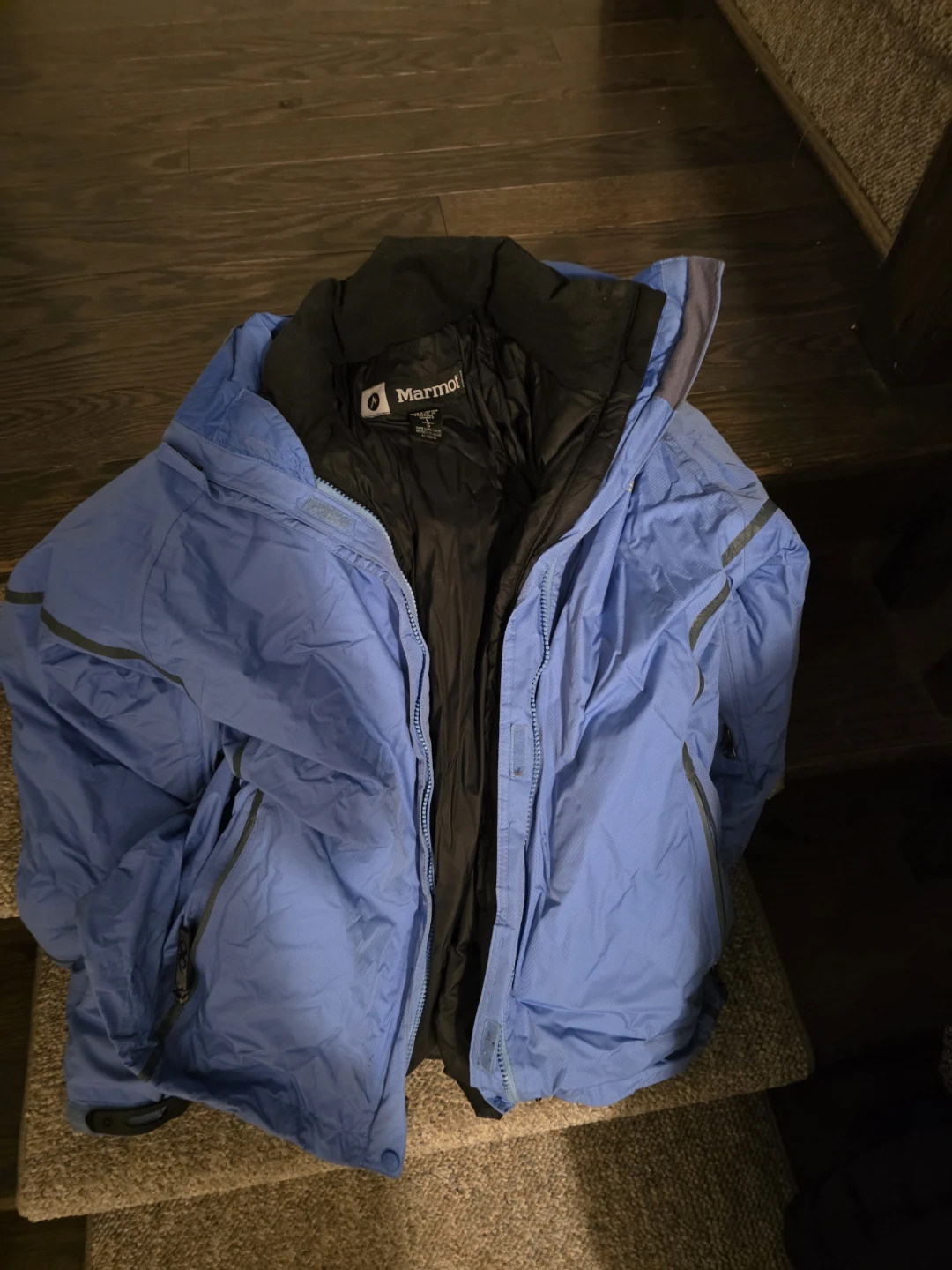 Marmot Blue Winter Ski Jacket, Size Large