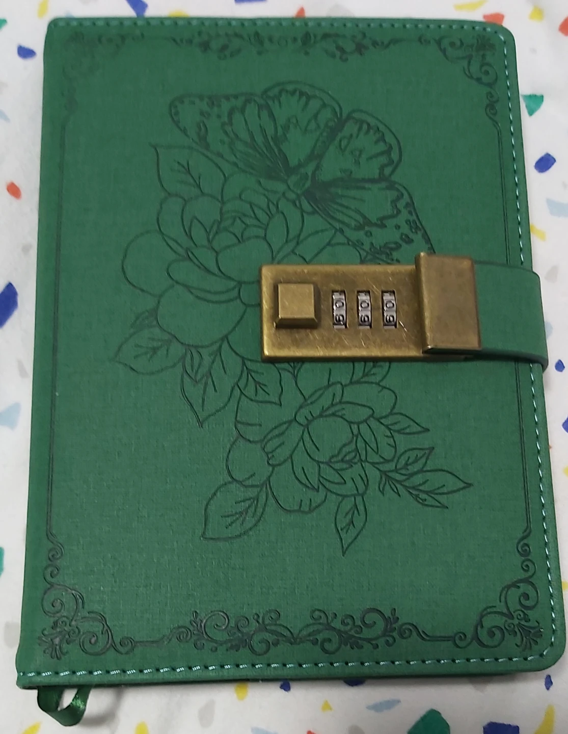 Vintage Diary with Lock, Refillable Journal - 5.2"x 7.3"