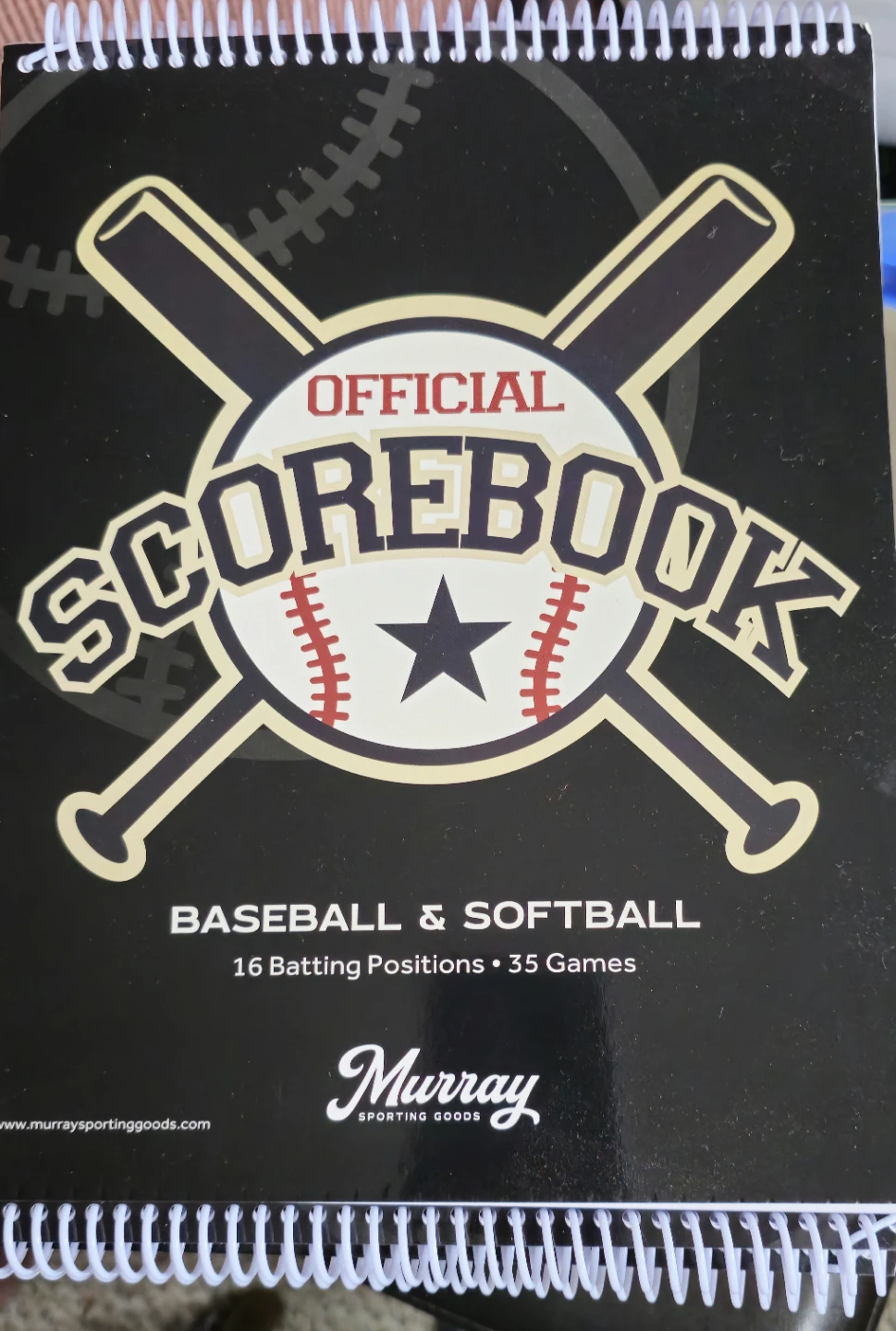 Murray Official Baseball & Softball Scorebook