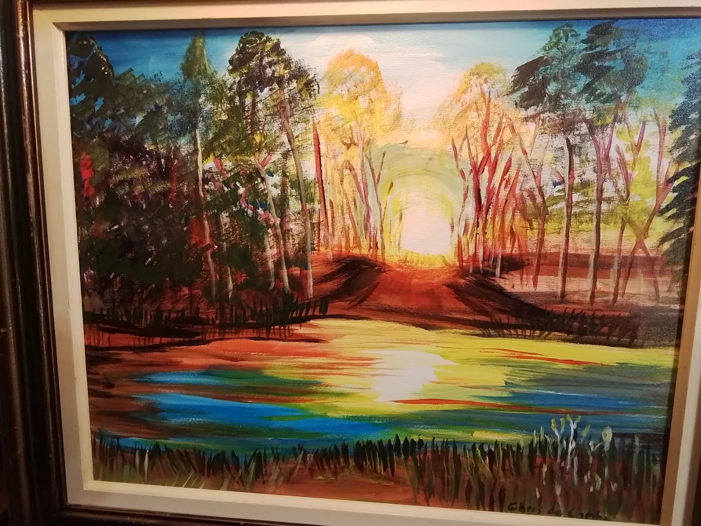 Niagara on the Lake Artist Chris De Combe Signed 25x21" - photo 2