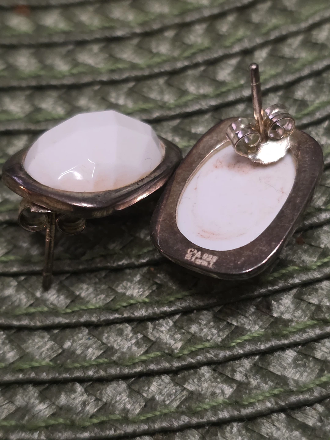 Ring and Earrings Set - White Stone Stamped 925 - photo 3
