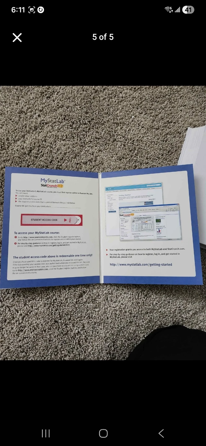 MyStatLab StatCrunch Student Access Kit - photo 2