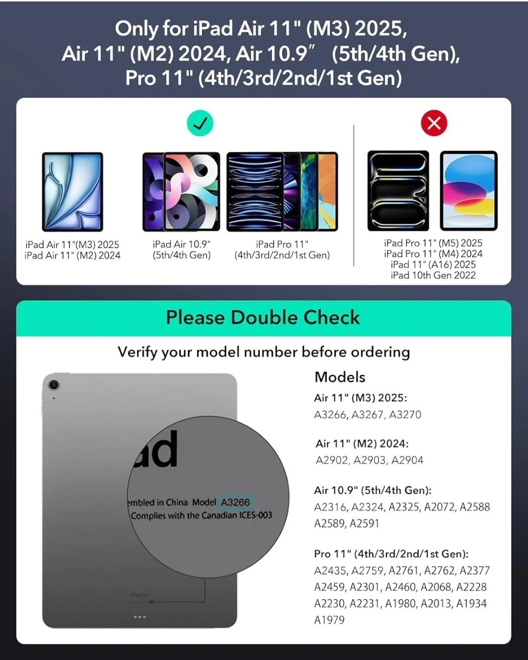 ESR iPad Keyboard Case with Trackpad for Air 11 and 11 Pro - photo 2