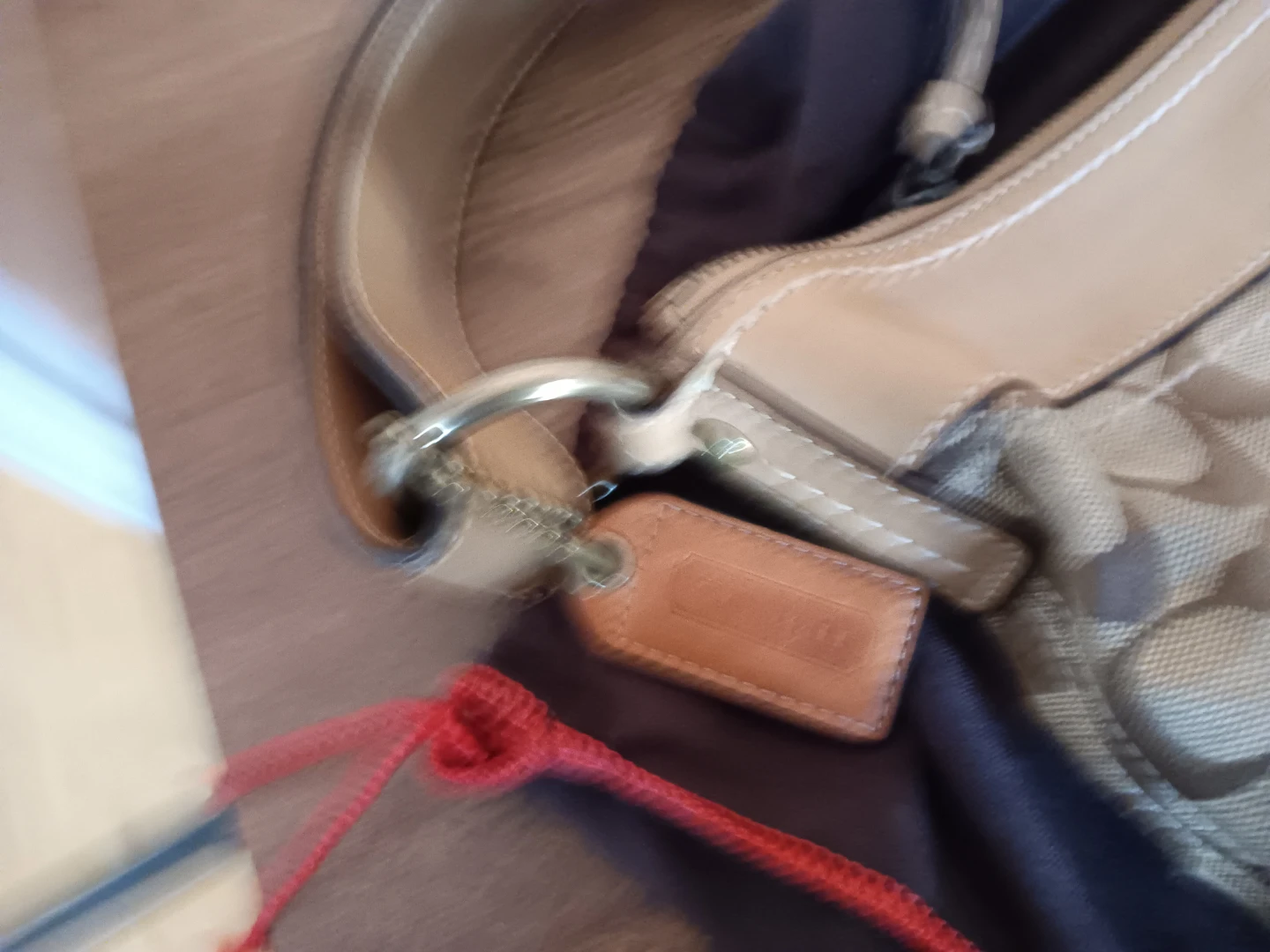 Vintage Coach Crossbody Bag & Leather Wallet Set - photo 2