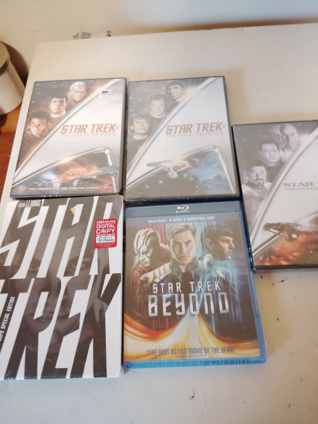 5 MOVIE DEAL.. STAR TREK   4 DVDS & 1 BLU-RAY