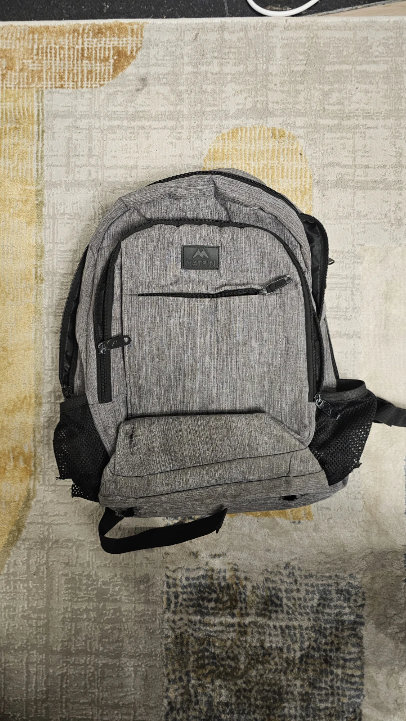 Matein Grey Backpack