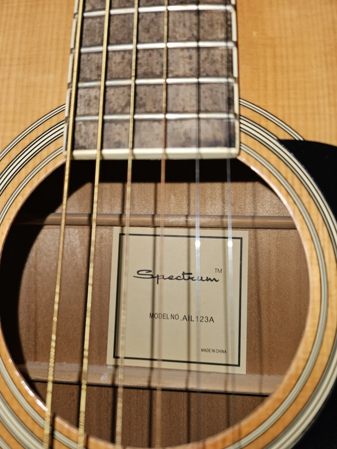 Spectrum AIL 123A Acoustic Guitar - photo 3