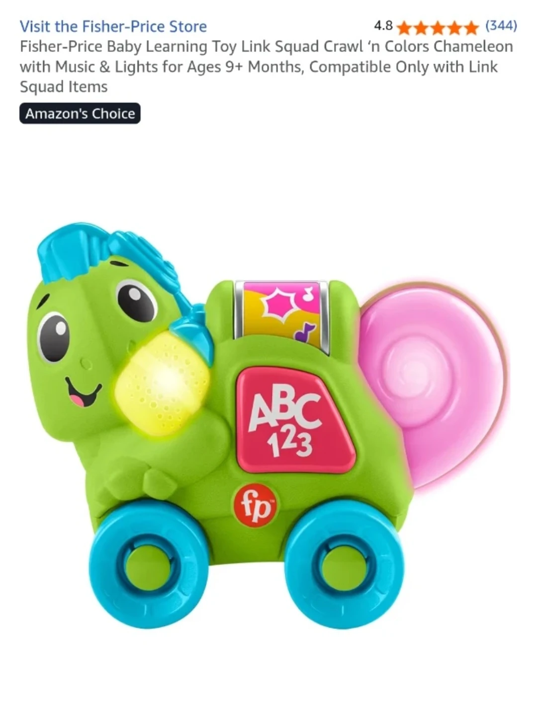 Fisher-Price Link Squad Crawl 'n Colors Chameleon Toy - photo 3