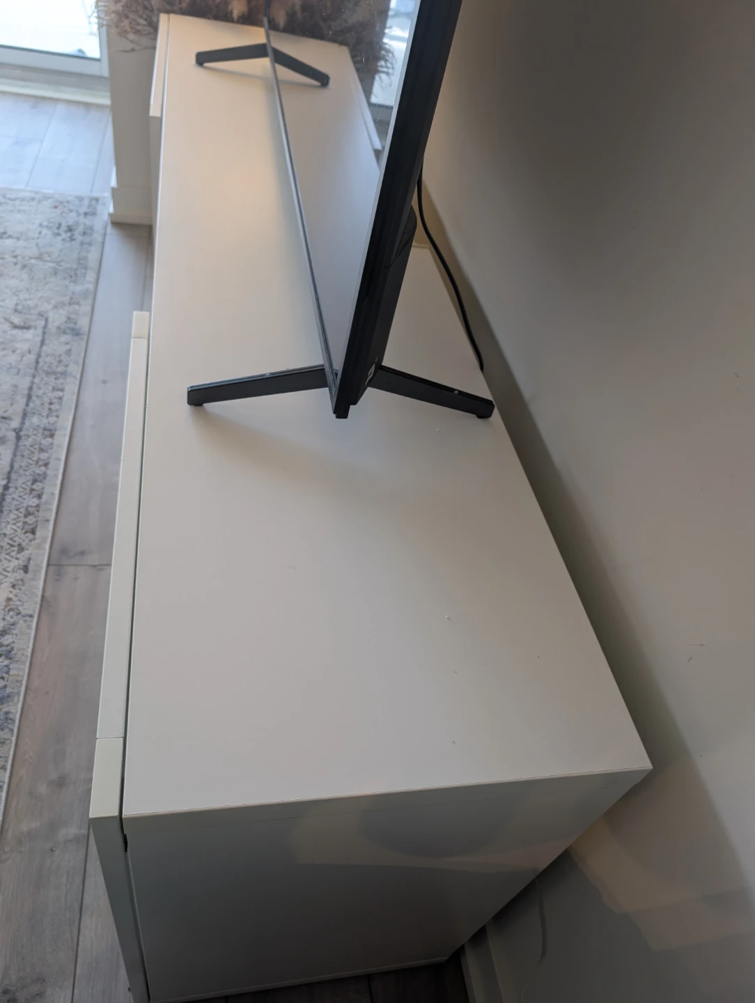 Entertainment Unit with Storage, White - photo 3