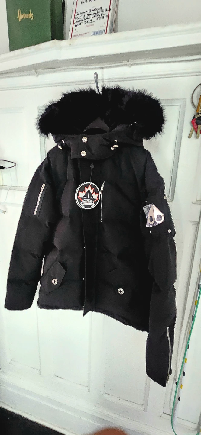 Moose Knuckles Black Down Heavy Jacket - photo 3