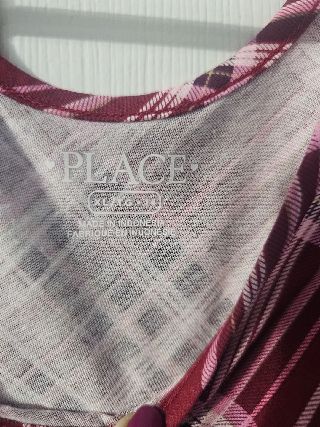Children's Place Plaid Long Sleeve Dress - XL - photo 2