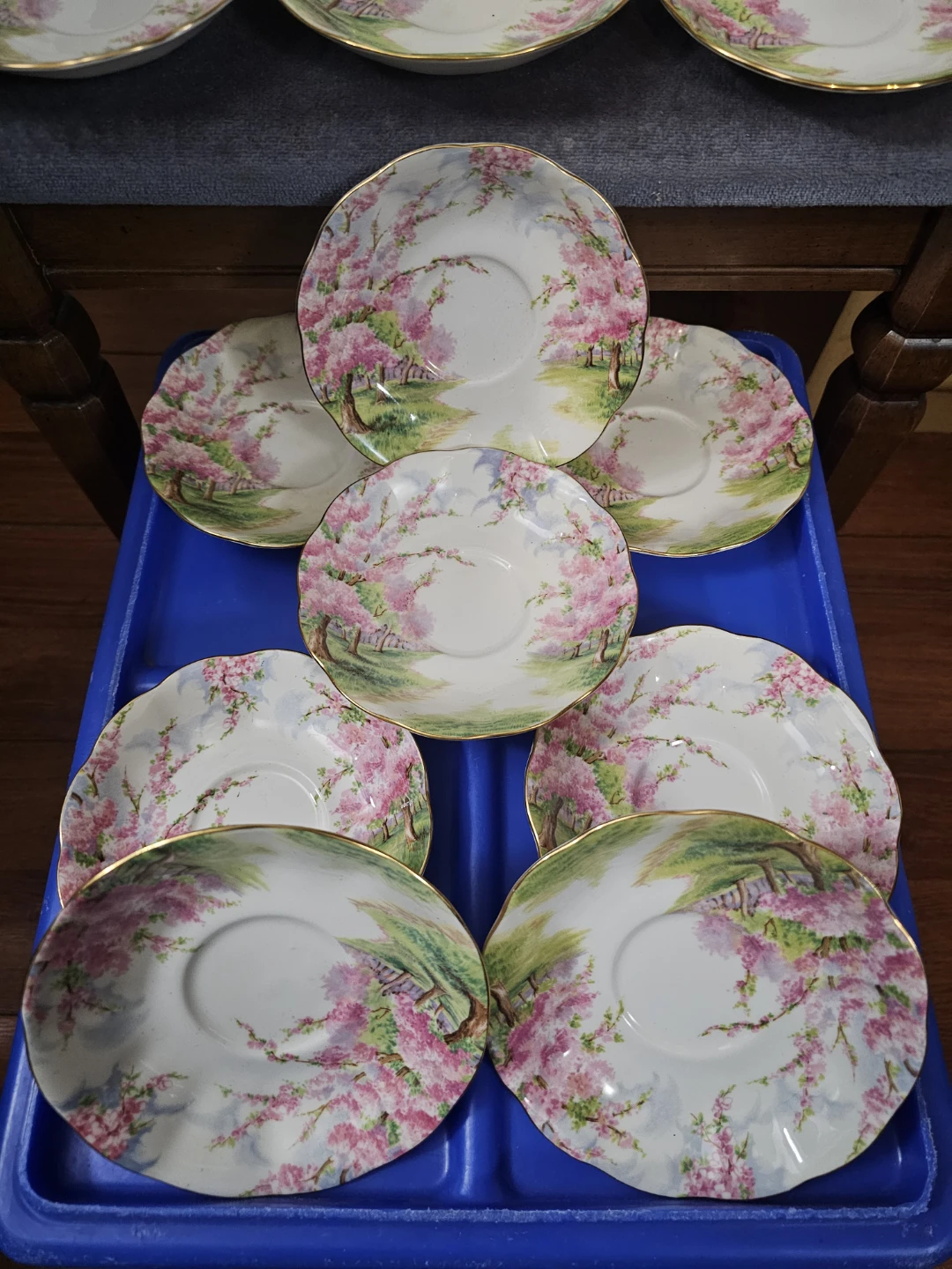 Royal Albert Blossom Time Saucers Set of 18 - photo 3