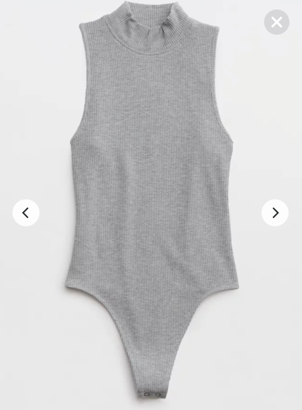 Aerie Ribbed Mock Neck Bodysuit - Size Med - photo 3