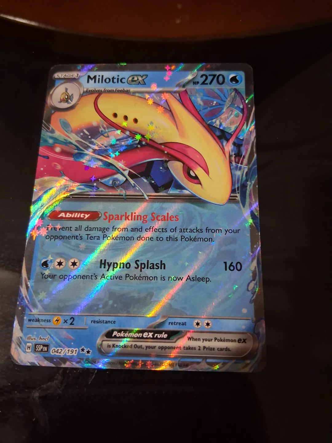 Pokemon Milotic EX Trading Card 042/197