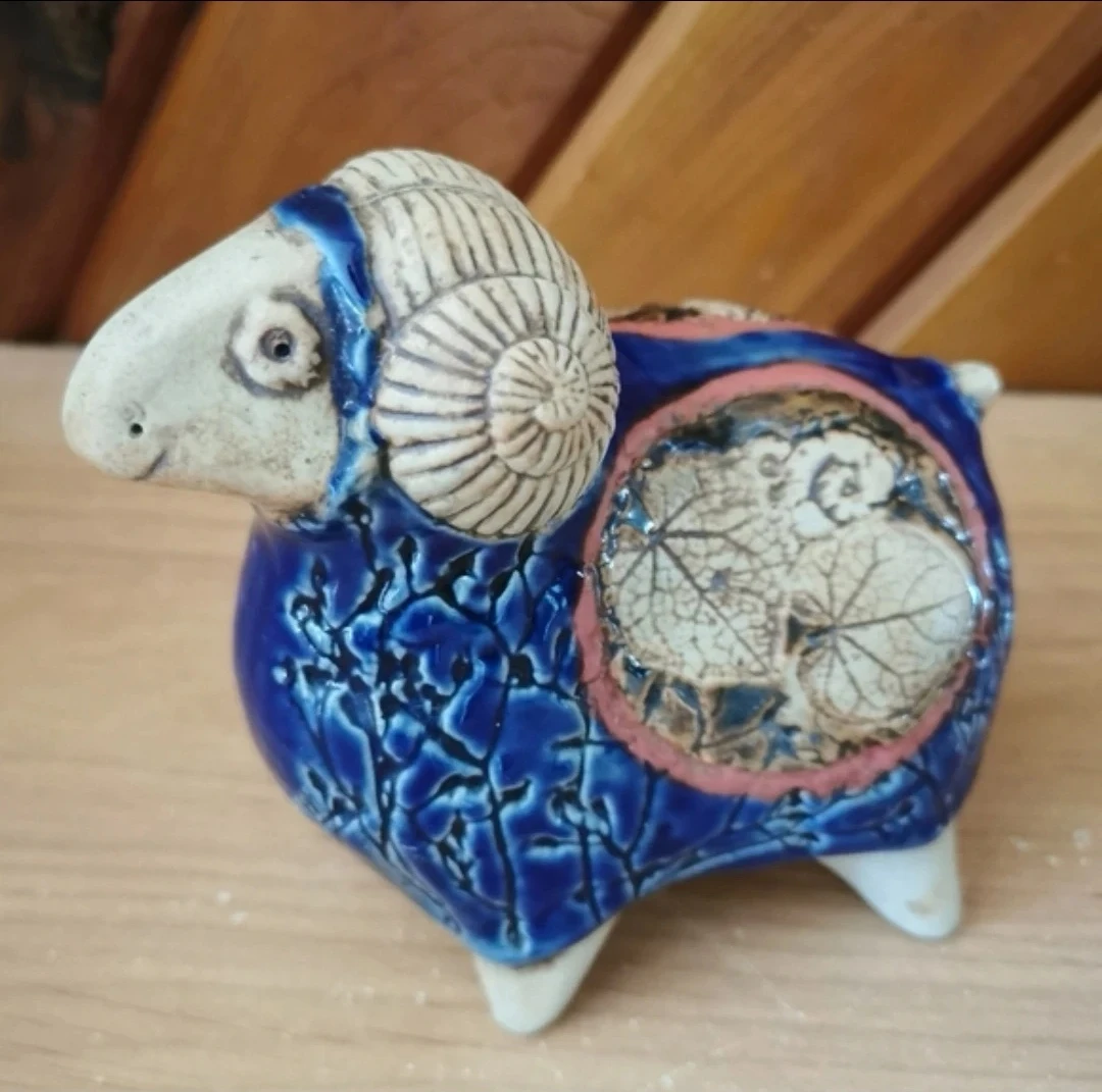 Tenmoku Pottery Ram - photo 5