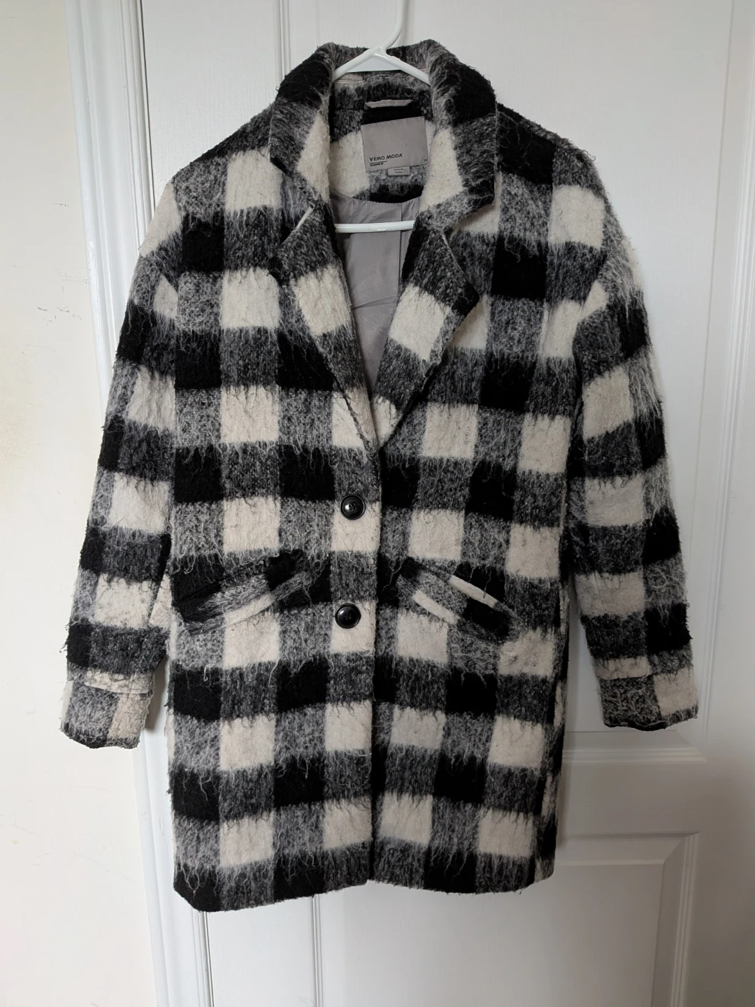 Vero Moda Plaid 3/4 jacket  - Size XS