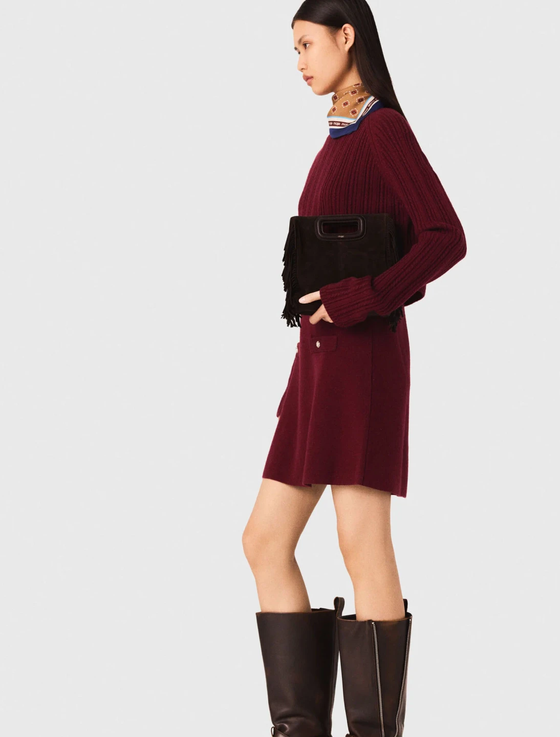 Maje 2-in-1 Knit Mini Dress – New (Unworn) - photo 2