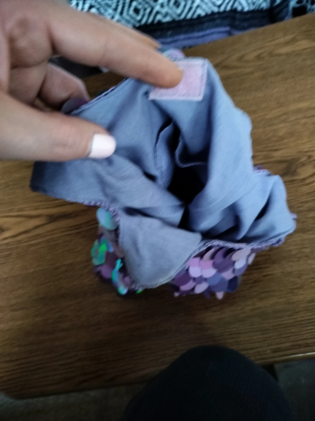 Purple Sequin Bag - photo 2
