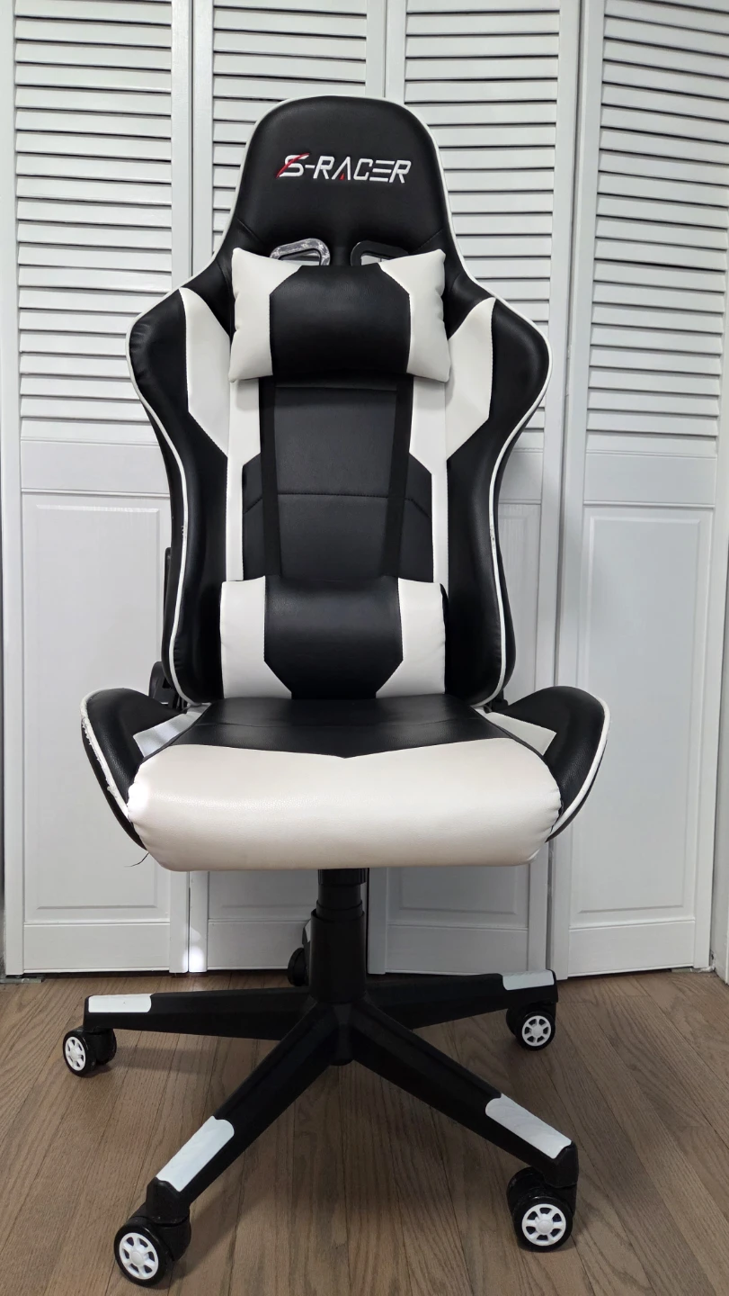 S-Racer Gaming Chair - Black and White
