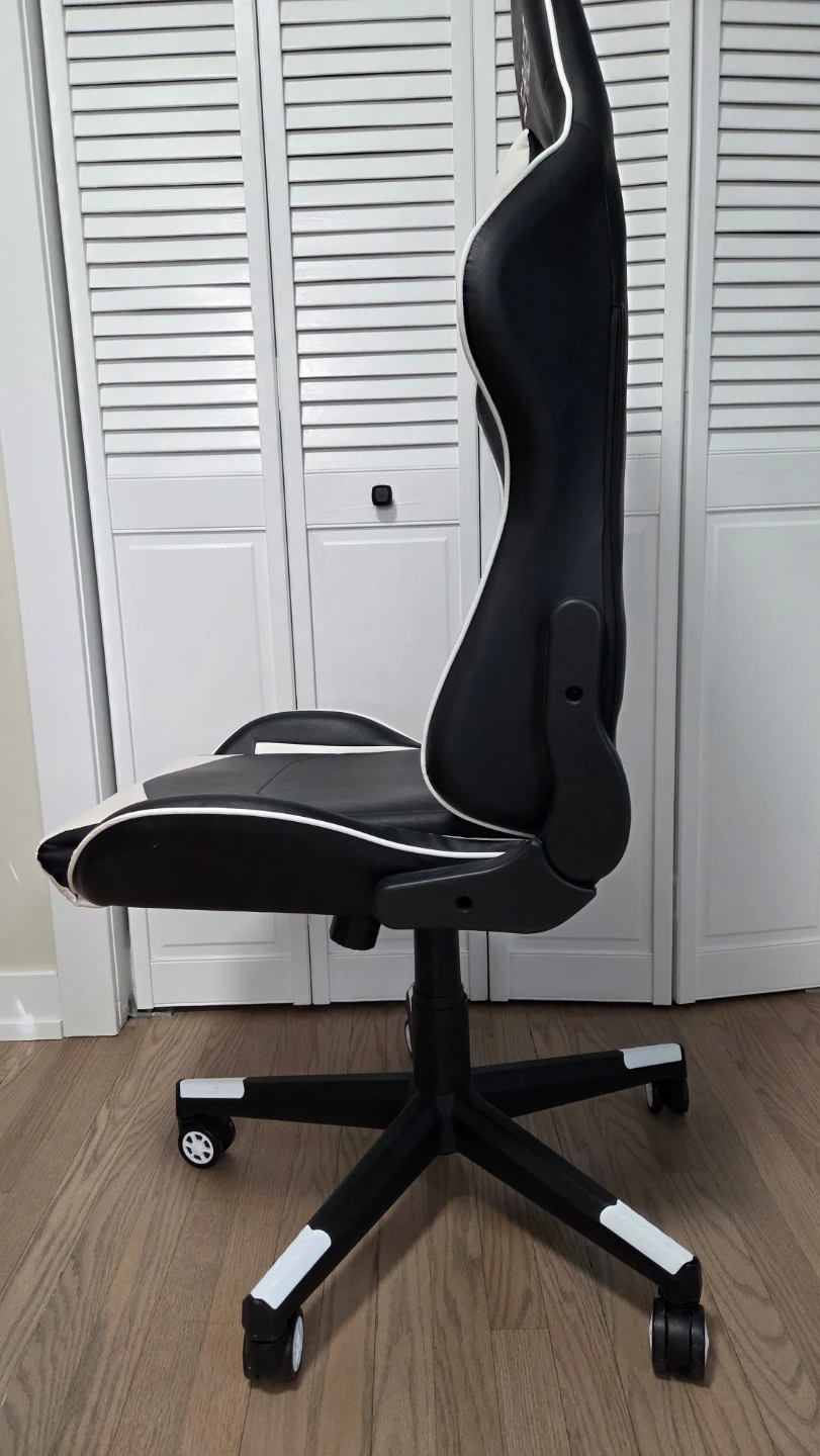 S-Racer Gaming Chair - Black and White - photo 2