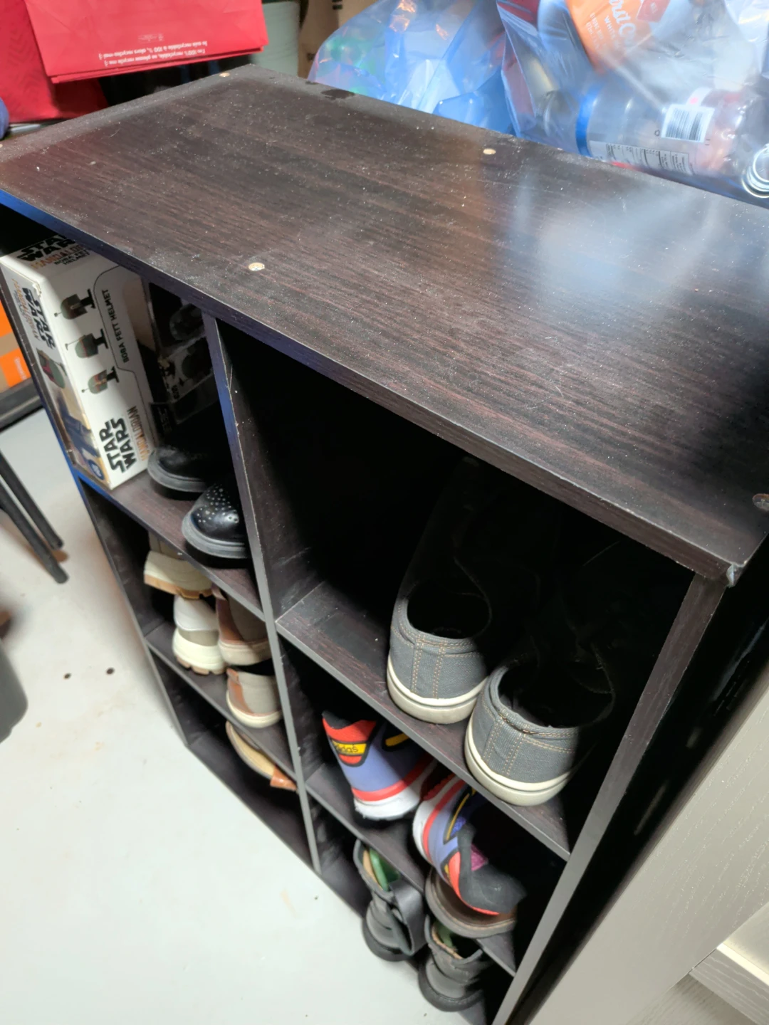 Dark Brown Shoe Rack