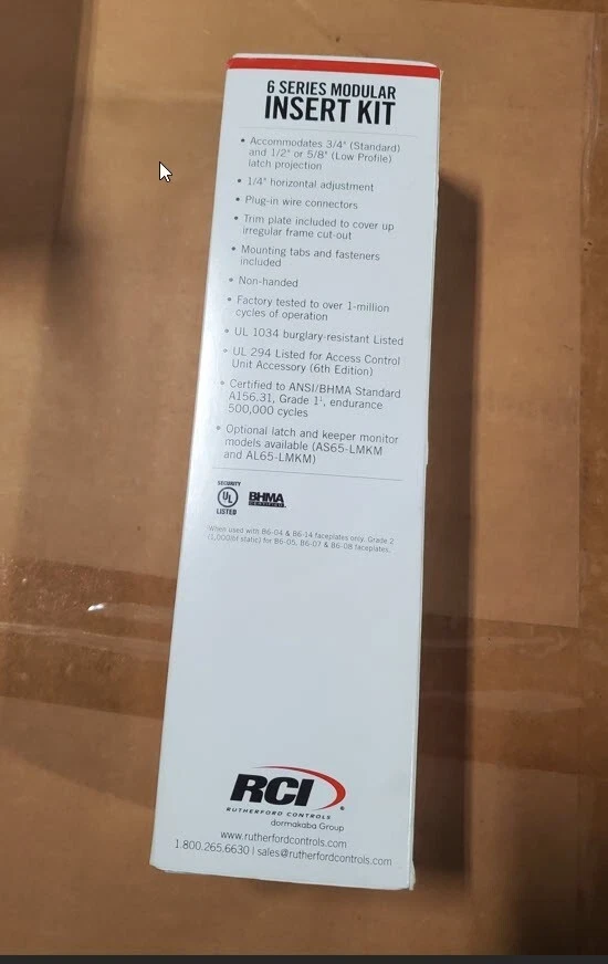 RCI MODULAR INSERT KIT AL65 - photo 3