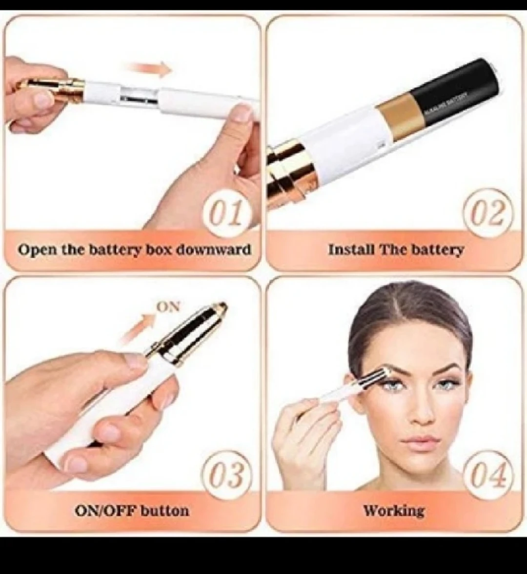 Electric Eyebrow & Facial Hair Trimmer - photo 4