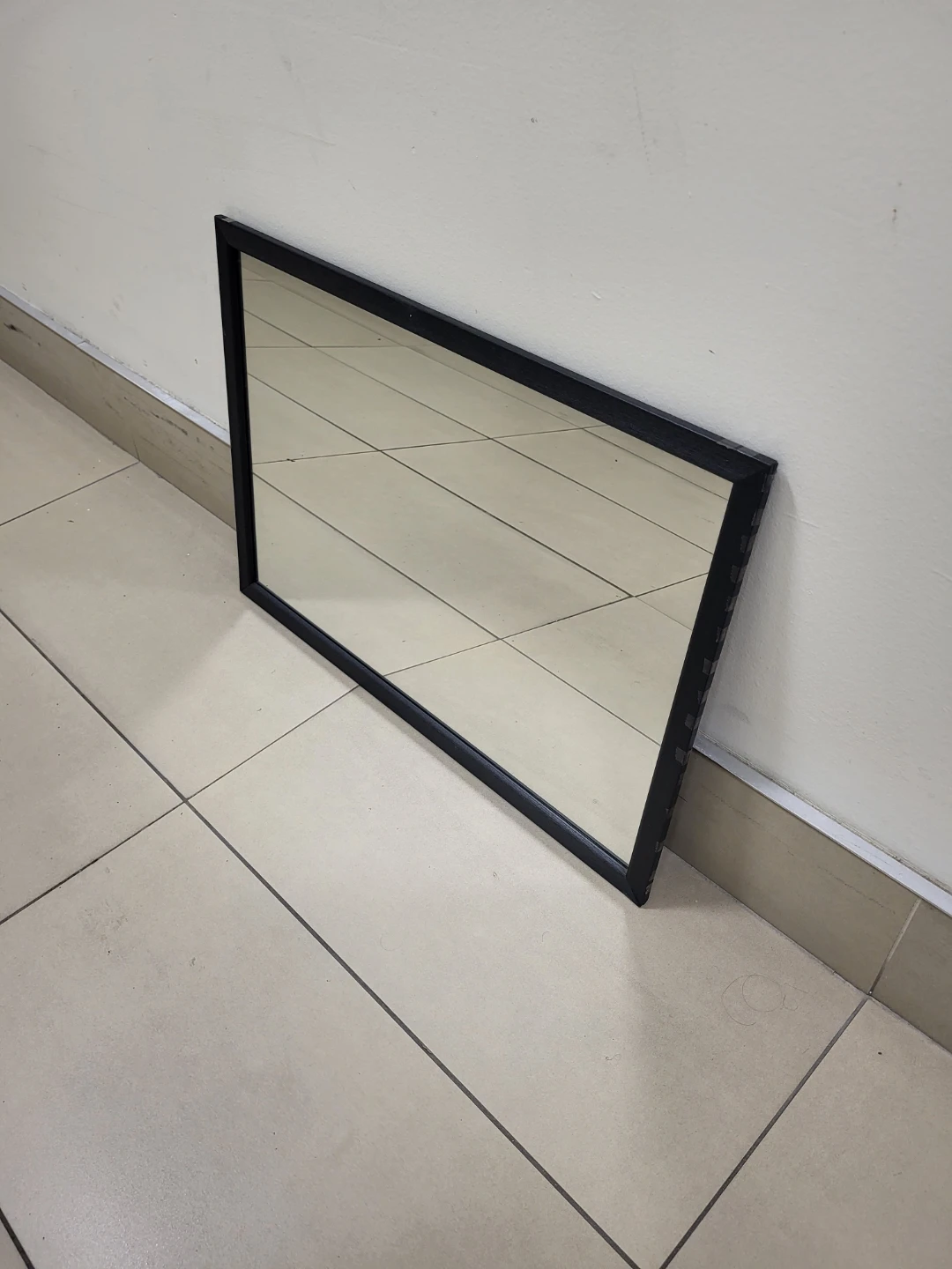 Framed Mirror, Real glass not plastic.Size 25x18 in.