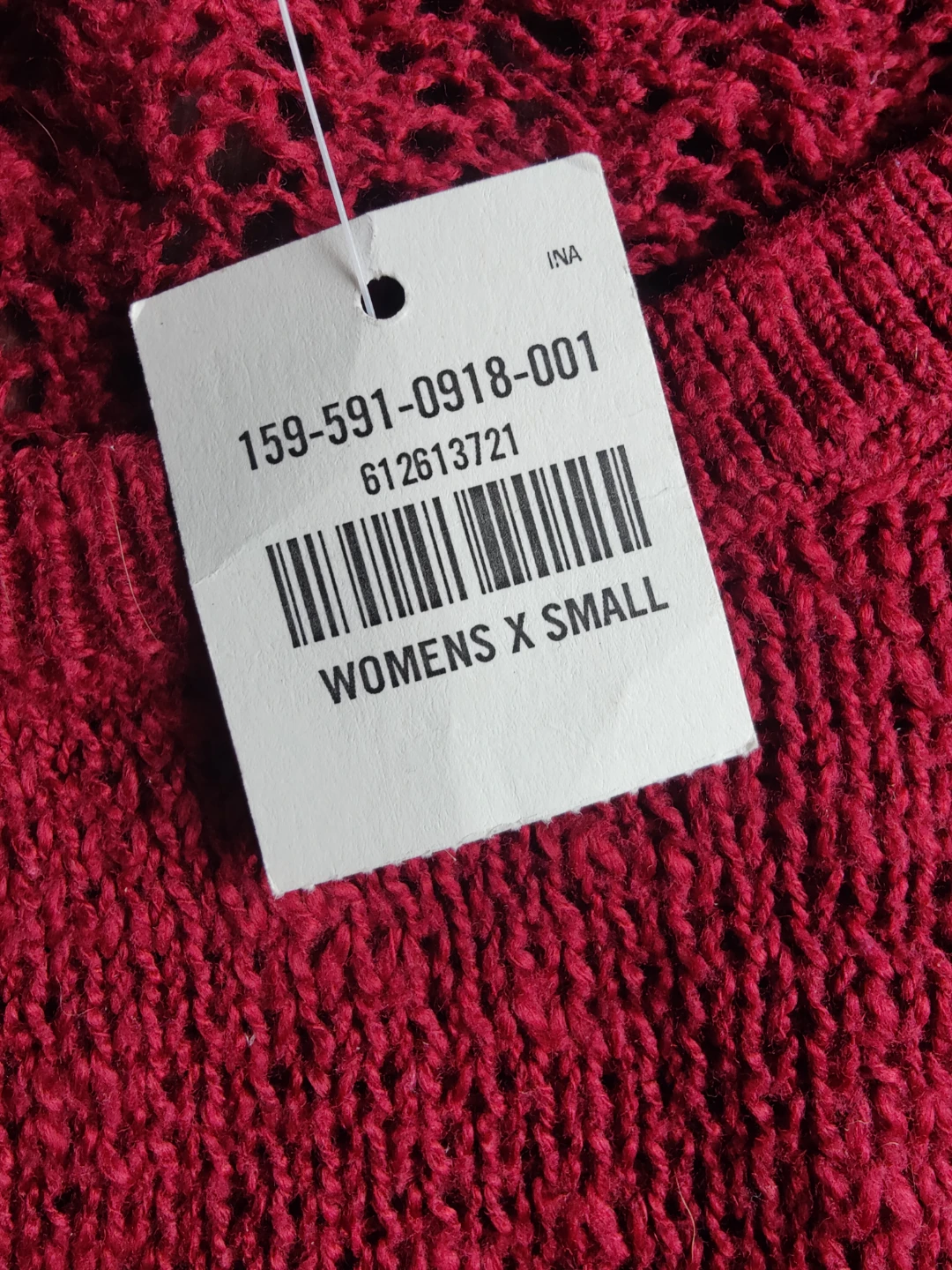 Abercrombie & Fitch Red Knit Sweater Long Sleeve Shirt Size XS - photo 4
