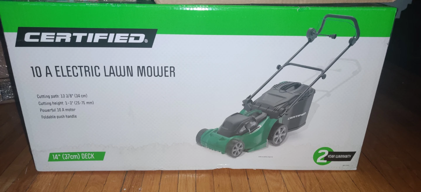 Combo: Electric Lawn Mower with Trimmer and 100 ft Cord