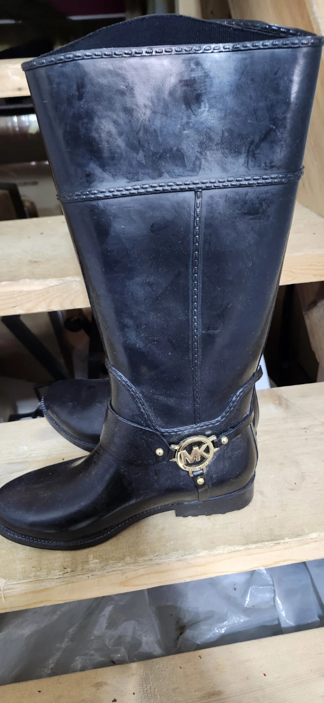 Michael Kors Black Rain Boots