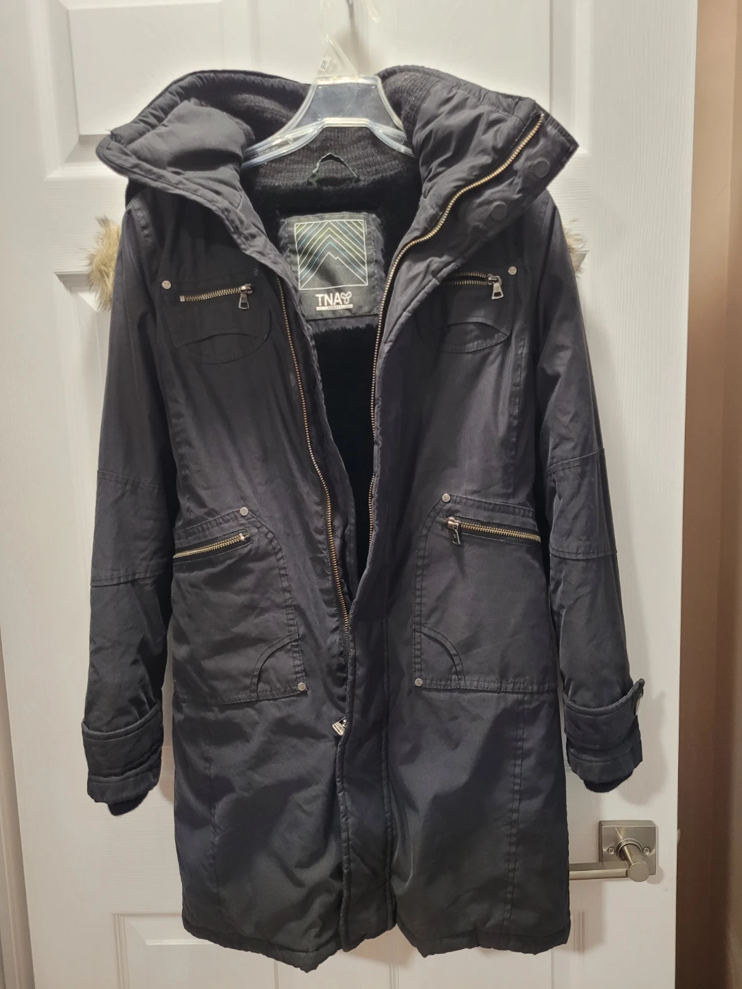 TNA Black Winter Coat