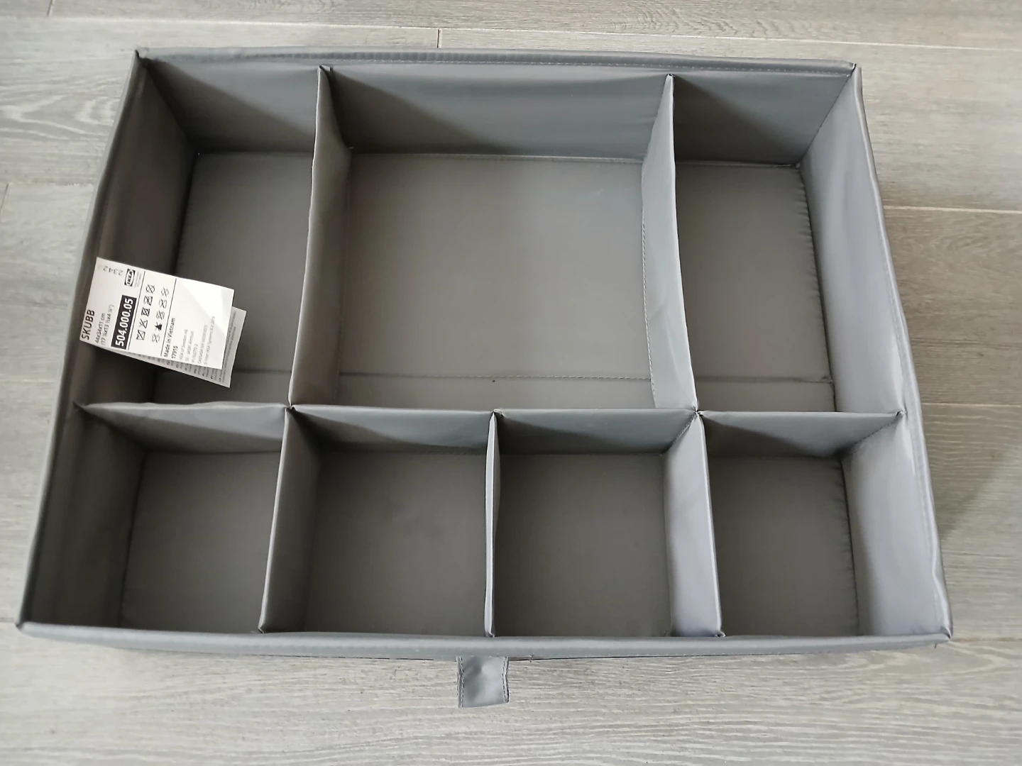 IKEA SKUBB Storage Box 44x34x11 cm Grey. Firm price. - photo 3
