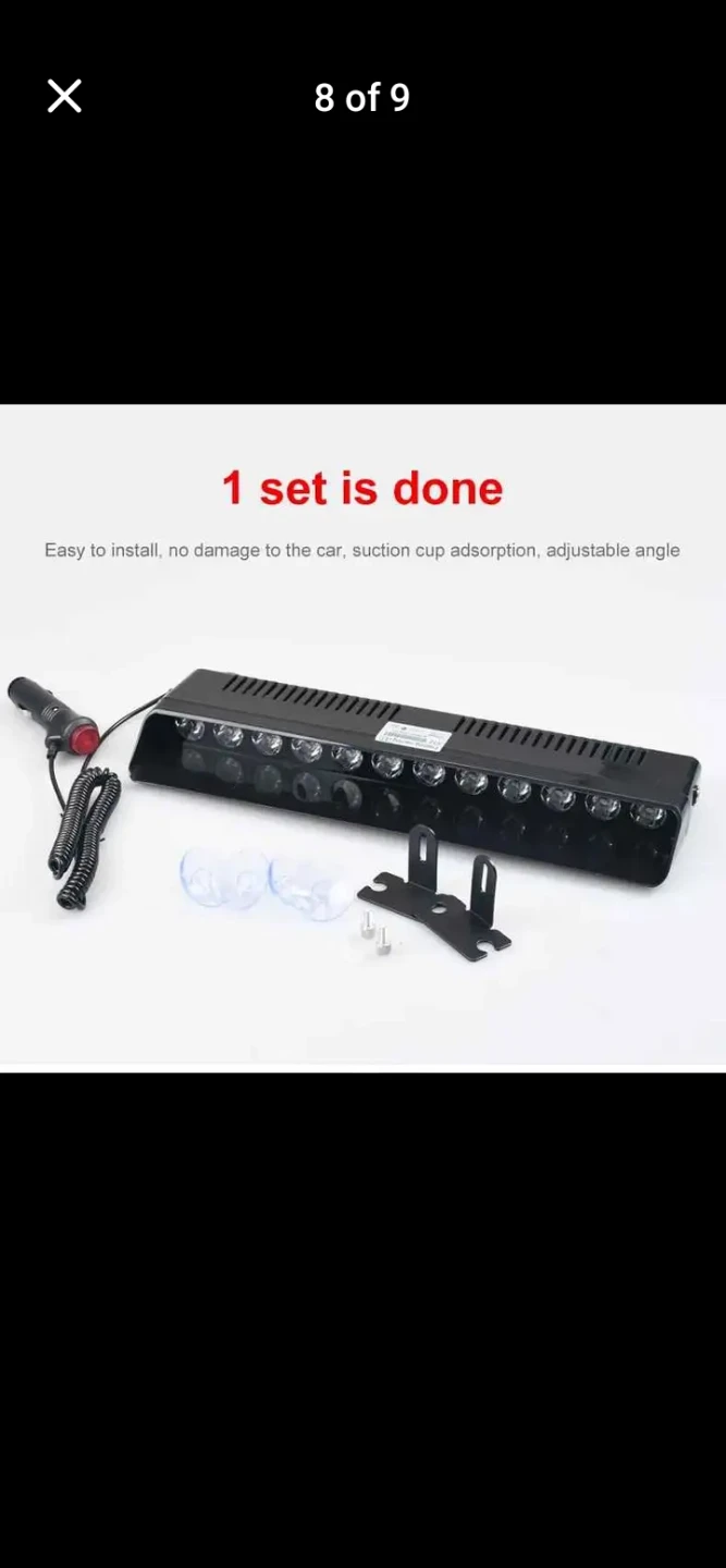 12V White LED Emergency Warning Strobe Light Bar  (PLEASE READ) - photo 3