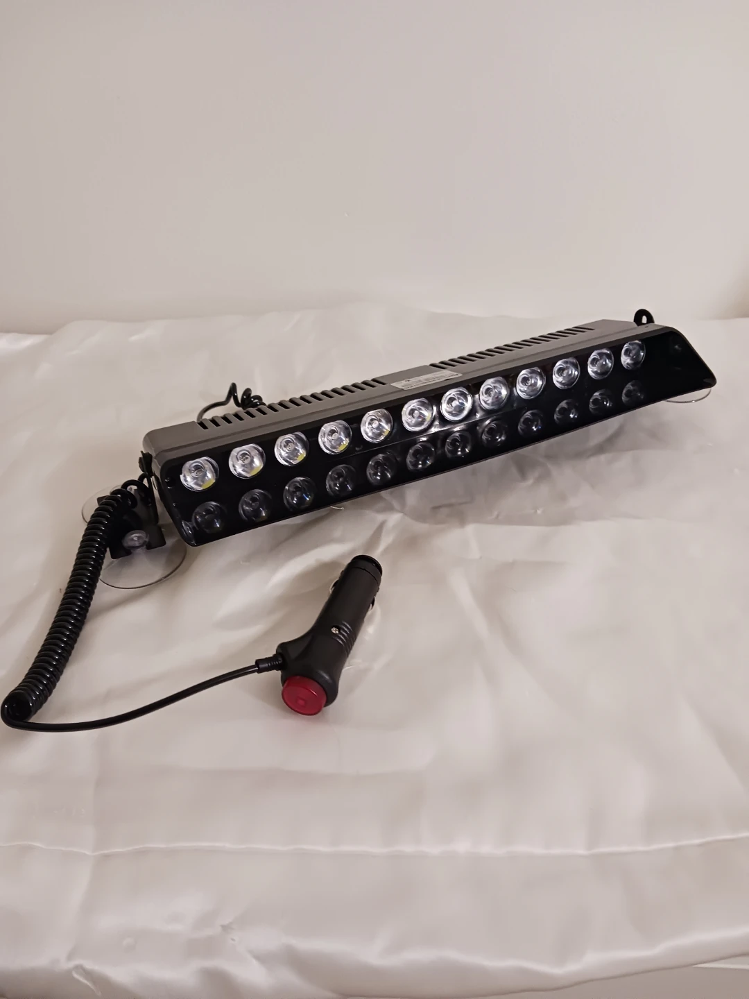 12V White LED Emergency Warning Strobe Light Bar  (PLEASE READ)
