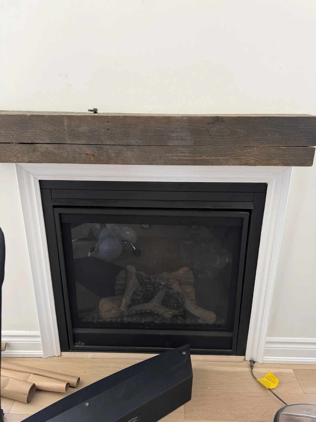 Capri Rustic Wooden Fireplace Mantel Shelf   